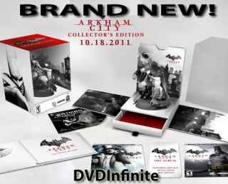 Batman Arkham City Collectors Edition Xbox 360 Brand New 3D Game