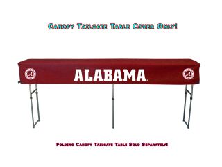  Crimson Tide NCAA 104 Tailgate Canopy Buffet & Bar Fitted Table Cover