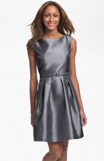 Eliza J V Back Faille Fit & Flare Dress