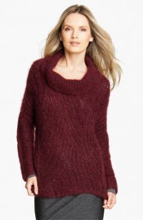 Eileen Fisher Funnel Neck Mohair Blend Sweater