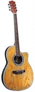 Indiana SRB N Shannondale Round Back Acoustic Guitar   Natural