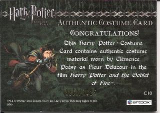 Harry Potter and the Goblet of Fire  Fleur Delacour Costume Card C10