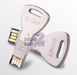 New Eaget K3 16GB Key Shape Metal USB Flash Drive Memory Pen Stick