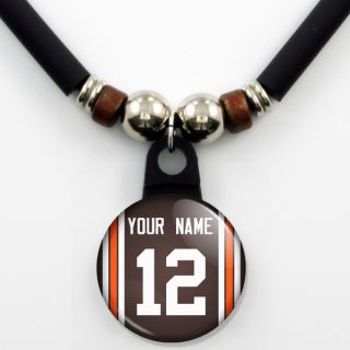 Cleveland Browns Personalized Jersey Necklace