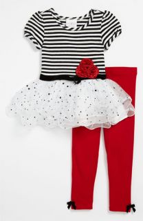 Iris & Ivy Stripe Dress & Leggings (Infant)