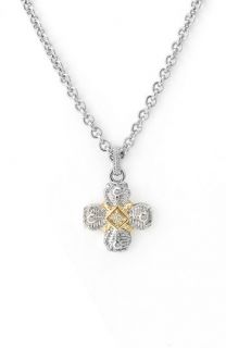 Judith Ripka La Petite Cross Pendant Necklace