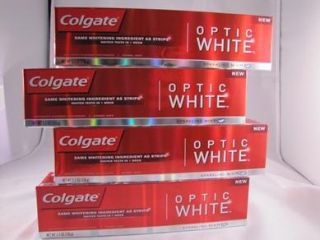 YOU WILL RECEIVE Four Tubes of Colgate Optic Whitening Toothpaste, 5