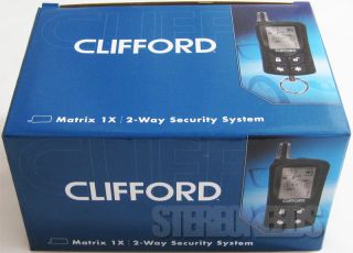 brand new clifford matrix 1x 3305x 2 way car alarm security system