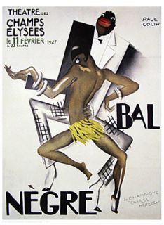 Josephine Baker Poster BAL African American Jazz Black