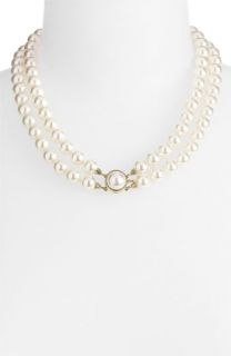 Majorica Double Row 10mm Round Pearl Necklace