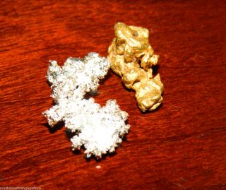 Historic California Coloma Gold Nugget 2 5 gram Rare 1 58 gram Silver