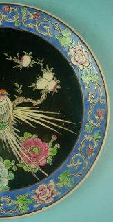ANTIQUE JAPANESE ARITA IMARI PORCELAIN “PAIR OF BIRDS” PLATE