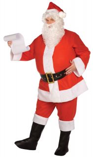 C633 Budget Complete Santa Claus Suit Clause Christmas Adult Costume
