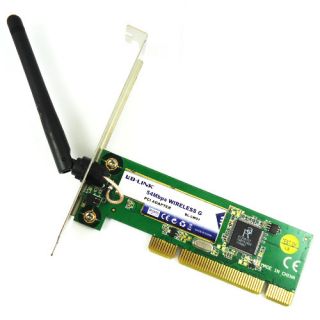  11g PCI WiFi Adapter LAN Card for Desktop PC Win7 Antenna New