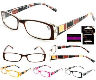 Plastic Color Reading Glasses with Square Design
