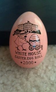 President Clinton Hillary White House Easter egg 2000 pink