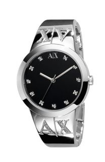 AX Armani Exchange Ladies Crystal Logo Bracelet Watch