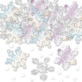 2X Christmas Snowflakes Confetti Sprinkles Iridescent