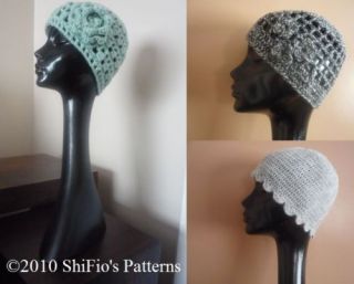 Ladies Beanie Hat Cloche Cap Crochet Pattern 19