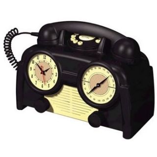  US Basic Am FM Retro Clock Radio Phone
