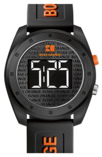 BOSS Orange Rubber Strap Digital Watch