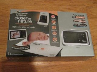 Tommee Tippee Closer to Nature Video Sensor Pad Monitor 541022 SOUND