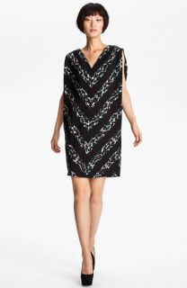 MSGM Leopard Print Oversized Silk Dress