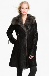 Blue Duck Genuine Shearling & Fox Fur Coat