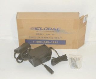 Global Industrial AC Fan Kit for Computer Security Cabinet and Audio