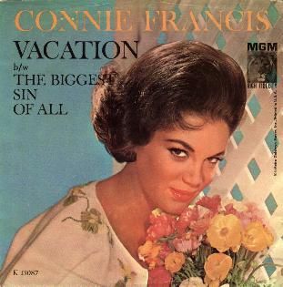 Connie Francis Vacation 1962 MGM Picture Sleeve