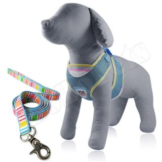 13 17 GIRTH Blue Sports Comfort Dog Harness Vest Collar Small+ Nylon