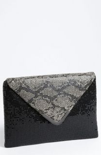 Magid Exotic Print Mesh Clutch