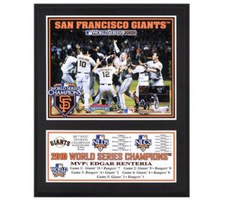 MLB San Francisco Giants 2010 World Series 12x15 Champs Plaque