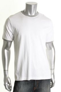 Club Room New Ringer White Contrast Trim Short Sleeve T Shirt XXL BHFO