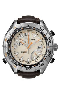 Timex® Intelligent Quartz Leather Strap Altimeter Watch