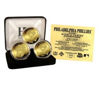 Philadelphia Phillies 2008 World Series Champs3 Coin Set —