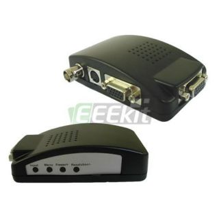 CCTV s Video BNC Video to PC VGA Monitor Converter Box