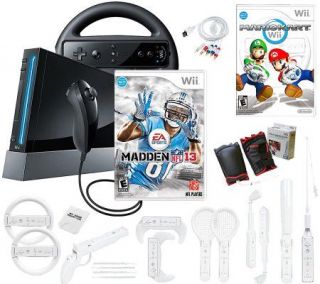 Wii Madden 13 Bundle with Wheels, Memory Card,and More —
