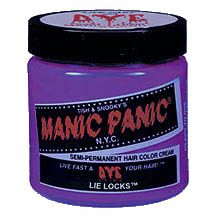 New Gothic Goth Punk Manic Panic Lie Locks Purple Semi Permanent Cream