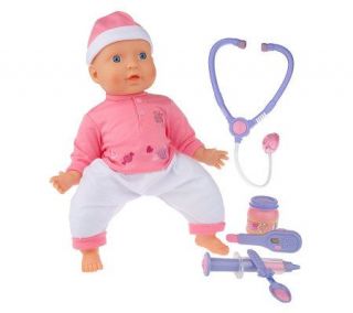 16 Realistic Make Me Well Interactive Baby Doll w/ Accessories