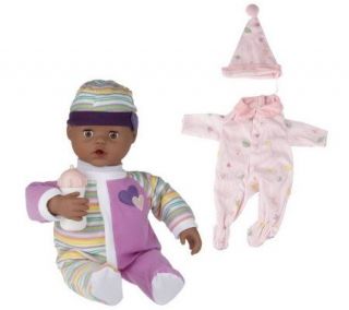 Baby Sweet Touch 16 Interactive Baby Doll w/ Outfit & Bottle