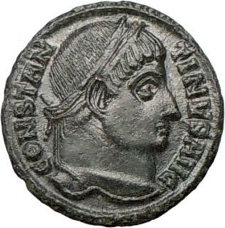 Constantine I The Great 328AD Authentic Genuine Ancient Roman Coin