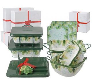Temp tations Hometown Christmas 12 pc. Square Oven toTableSet