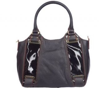 Maxx New York Leather Shopper with Distressed Trim —