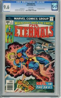 Eternals 3 1976 CGC NM 9 6 White Pages 1st Appr Sersi Jack Kirby Art