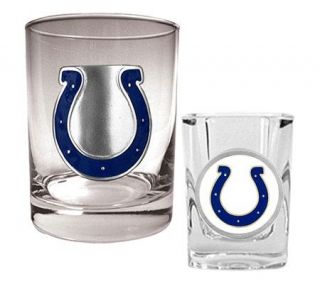 NFL Indianapolis Colts Rocks & Shot Glass Set   K128416