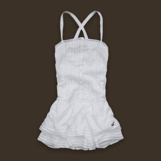 Hollister by Abercrombie Fitch Women Tourmaline White Dress Size XS
