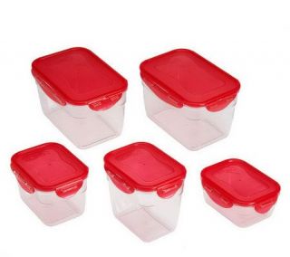 Lock & Lock 5 piece Tritan Nestable Storage Set —