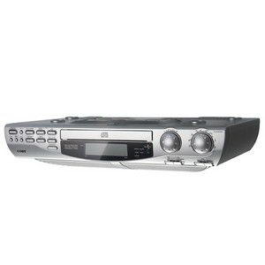 Coby KCD150 Under The Counter CD Player with Am FM Radio Clock