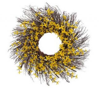 BethlehemLights BatteryOperated 20 Spring Wreath with Timer